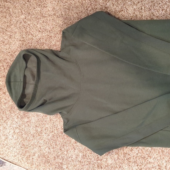 Zyia Hoodie Sweatshirt Women's Size Medium Green Pockets - Picture 3 of 12